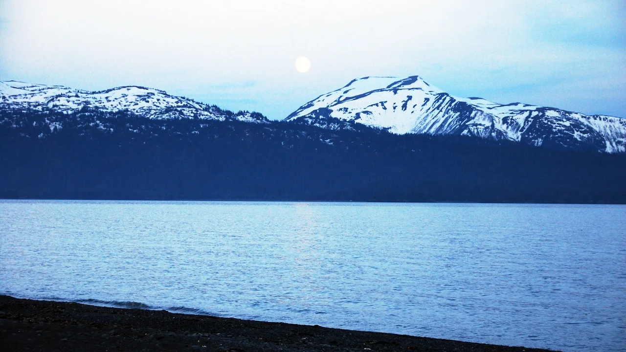 Vollmond über Lake Tahoe von Joachim von Loeben